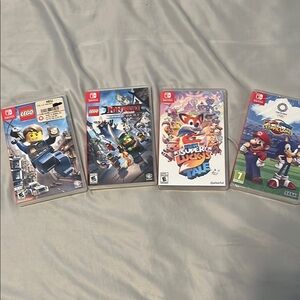 Nintendo Switch Game - Ninjago- Lego - Mario and sonic (new) - super lucky tale